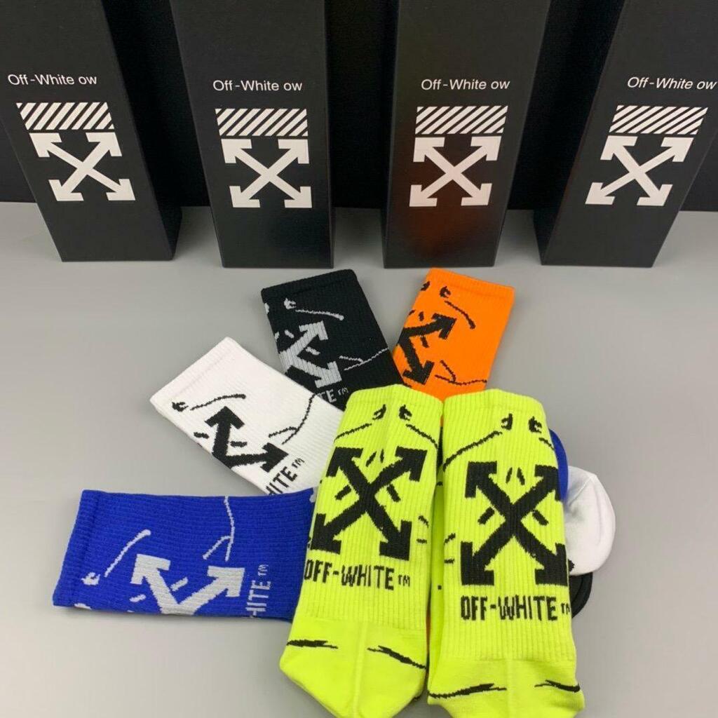 Meias Off-White 5 Pares