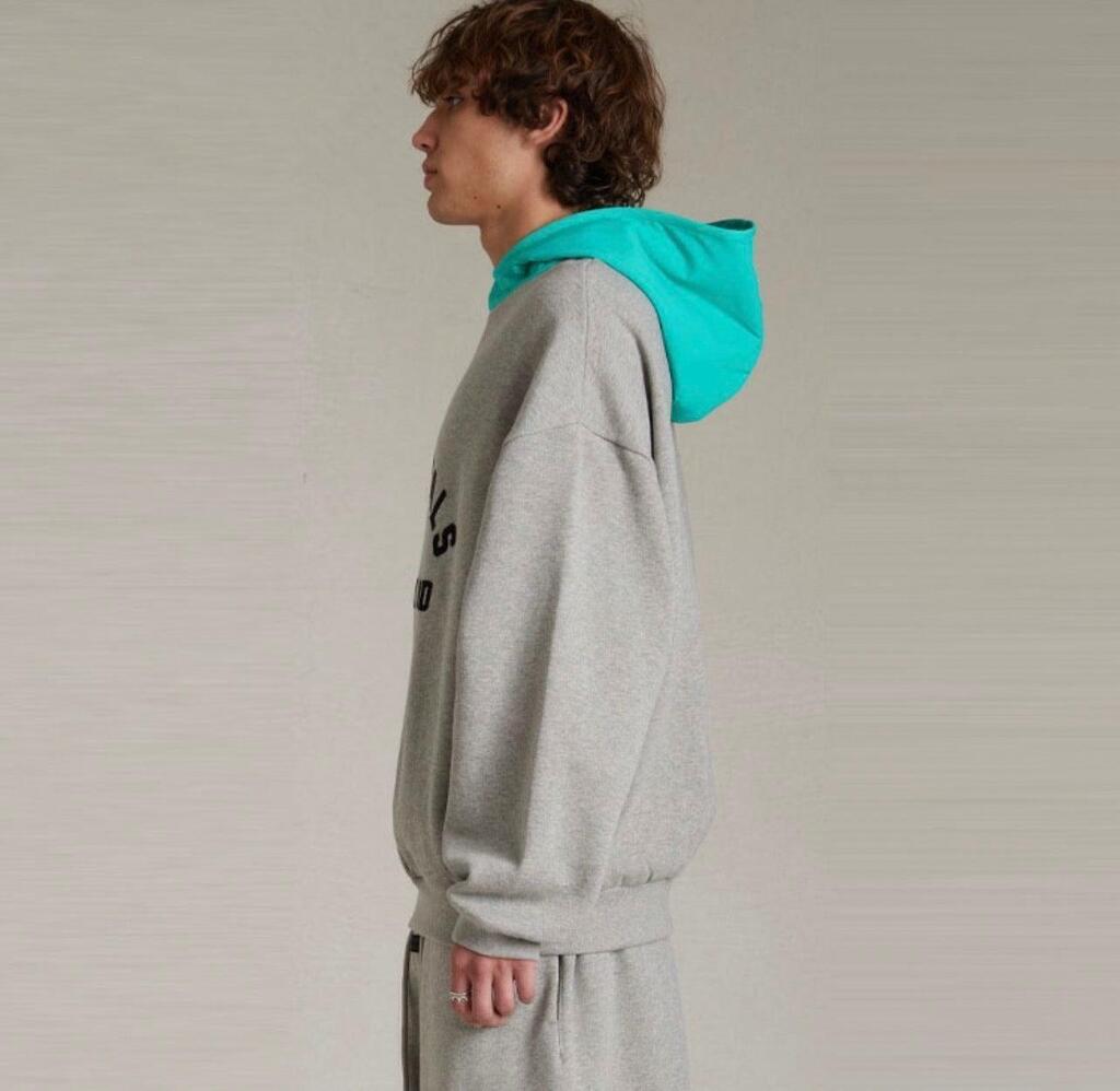 Moletom Fear of God Essentials Hoodie Light Heather Grey Nylon