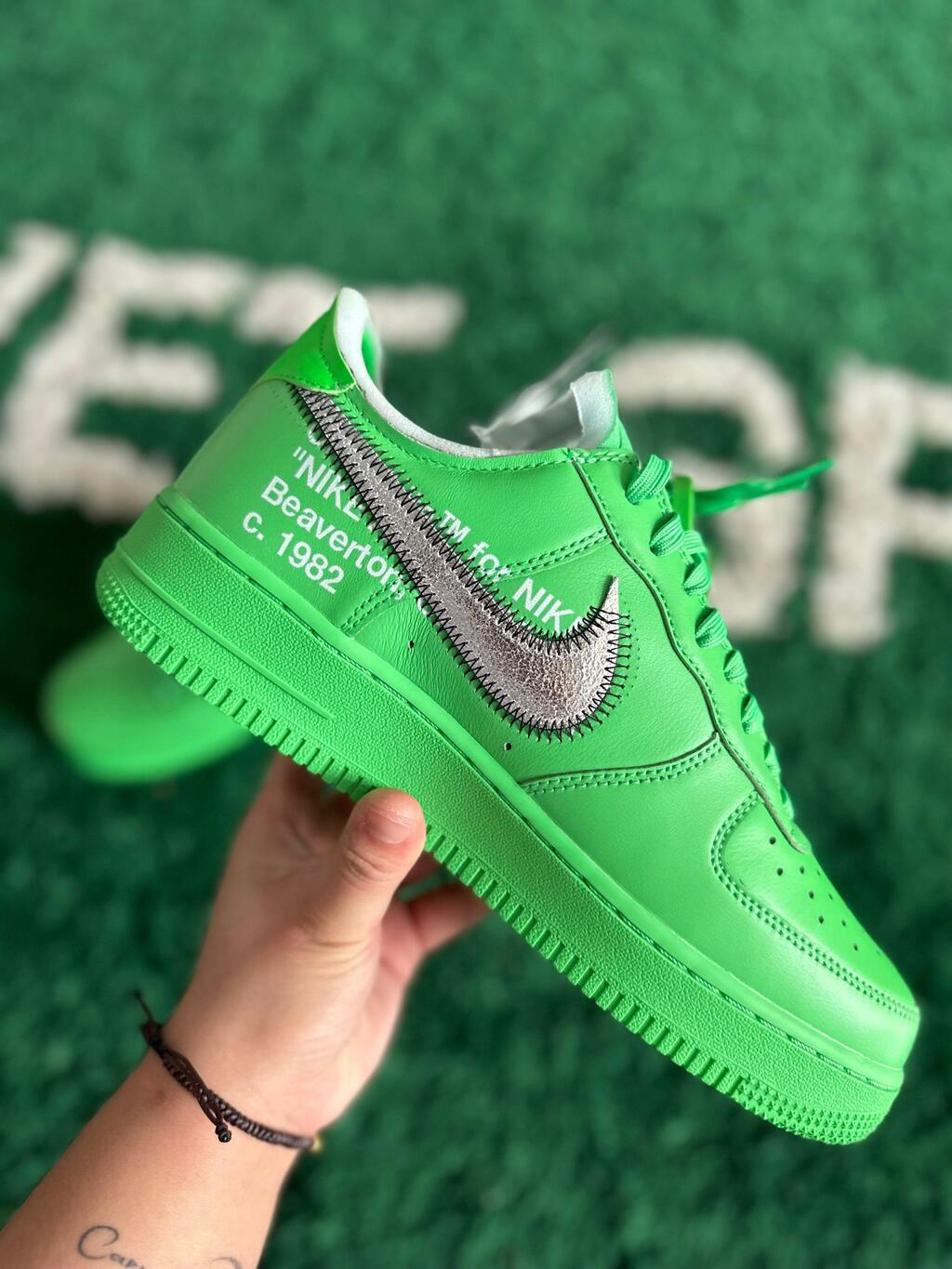 Tênis Nike Air Force 1 Low Off-White Brooklyn Green
