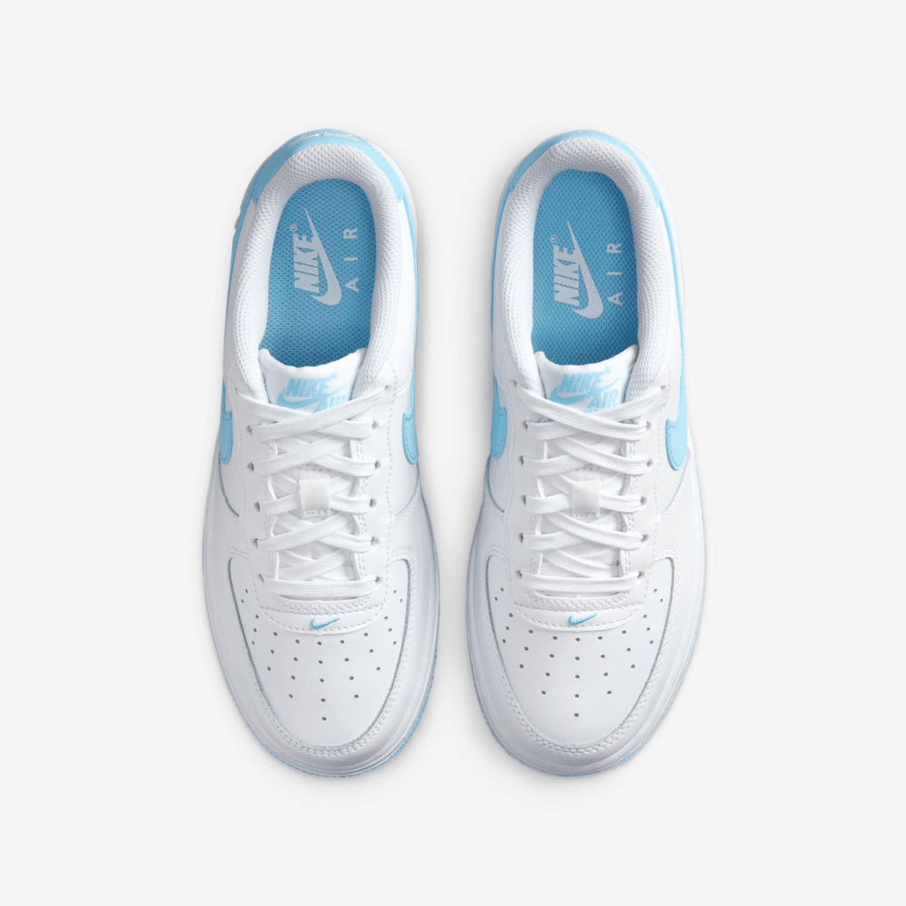 Nike Air Force 1 Low GS White Aquarius Blue