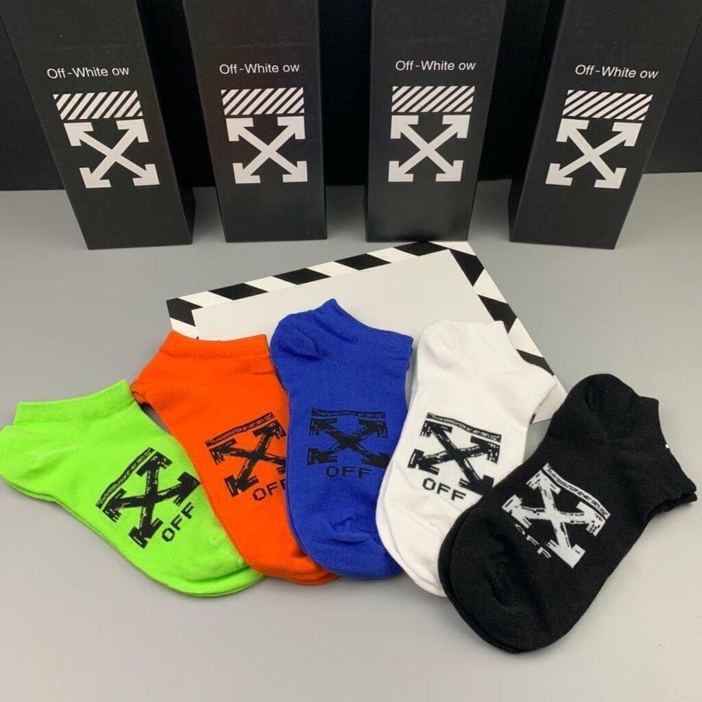 Meias Off-White 5 Pares