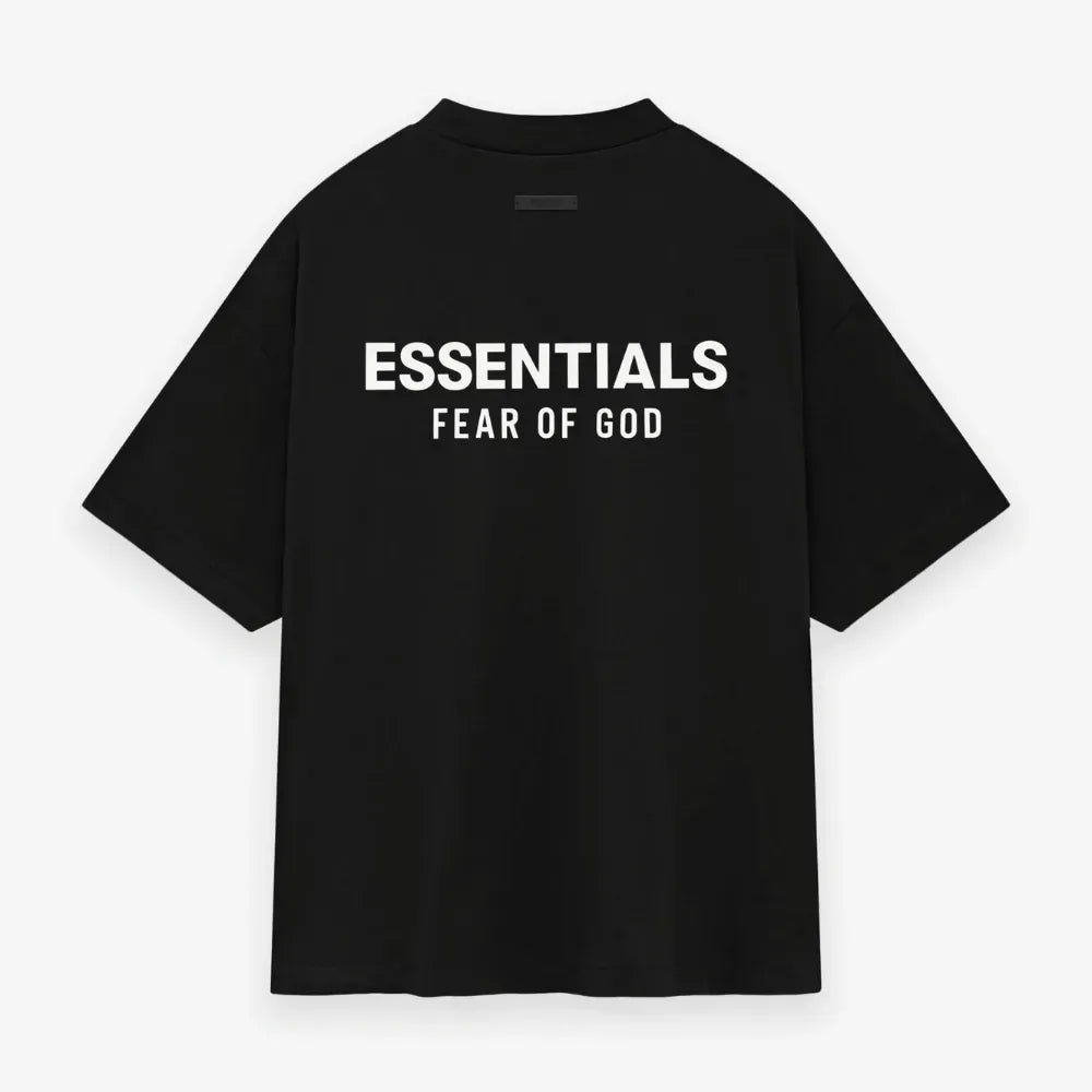 Camiseta Fear of God Essentials Jersey Crewneck Black