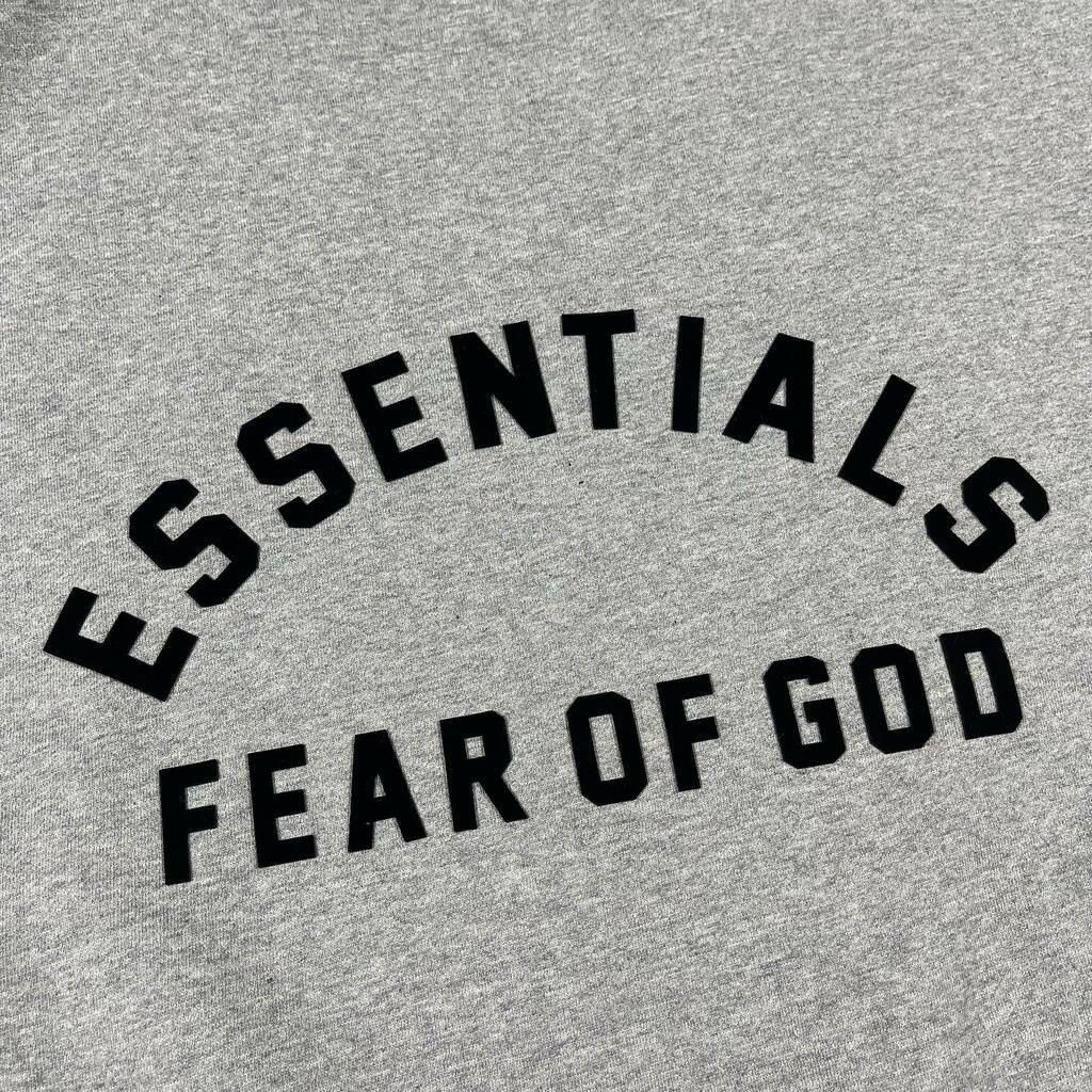 Moletom Fear of God Essentials Hoodie Light Heather Grey Nylon