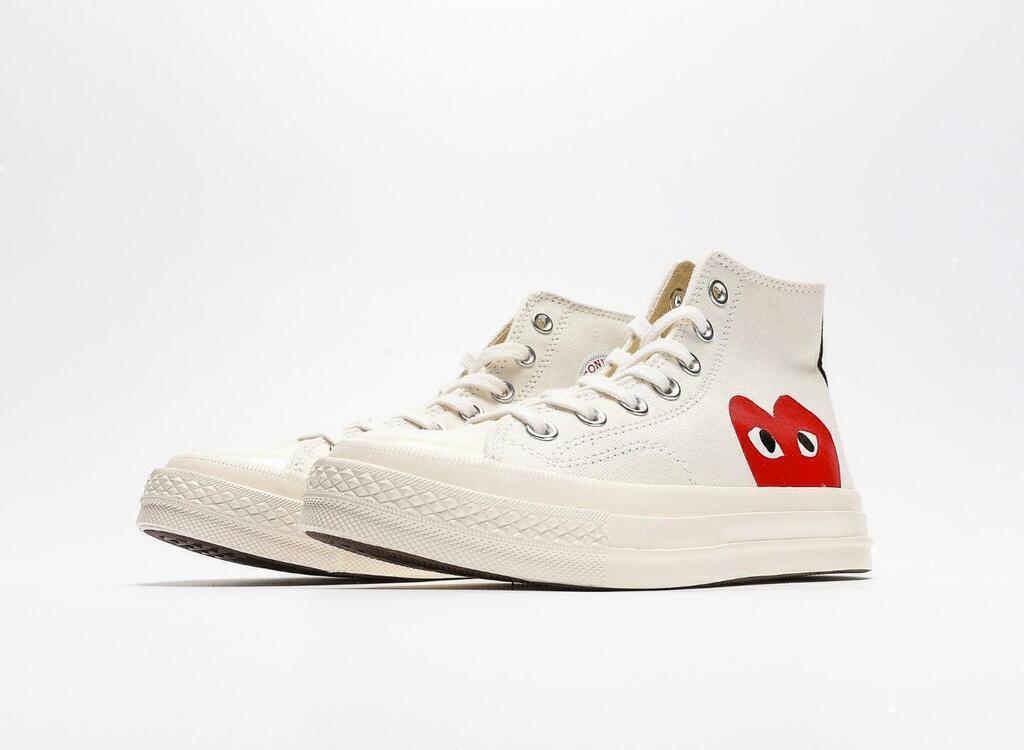 Comme des Garçons PLAY x Converse Chuck 70 White