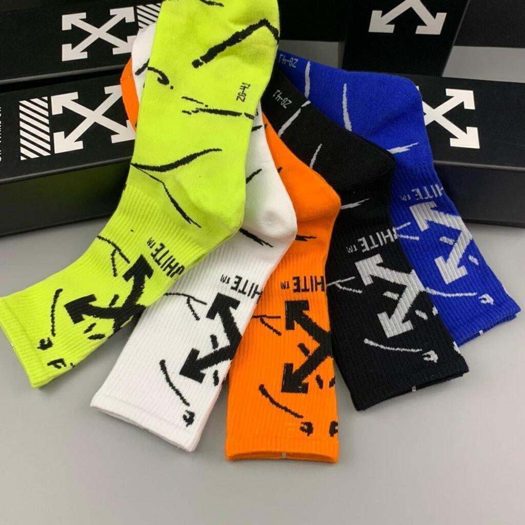 Meias Off-White 5 Pares