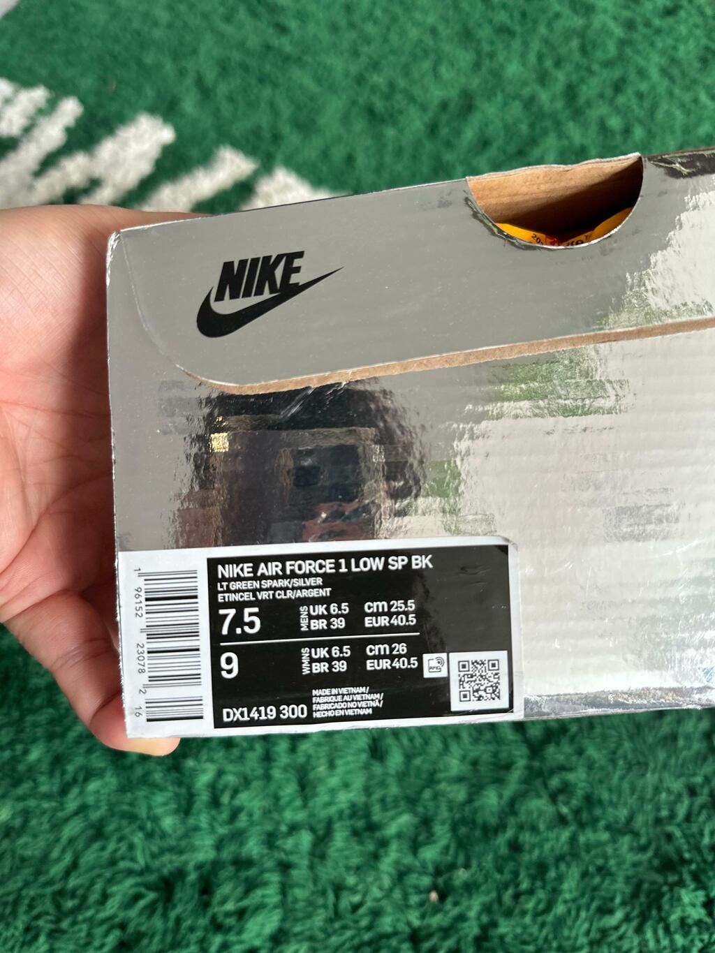 Tênis Nike Air Force 1 Low Off-White Brooklyn Green