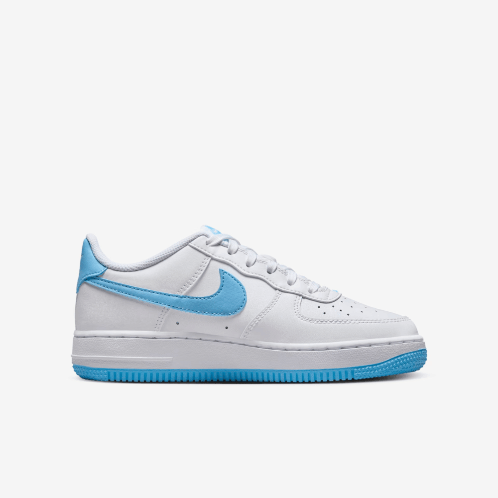 Nike Air Force 1 Low GS White Aquarius Blue