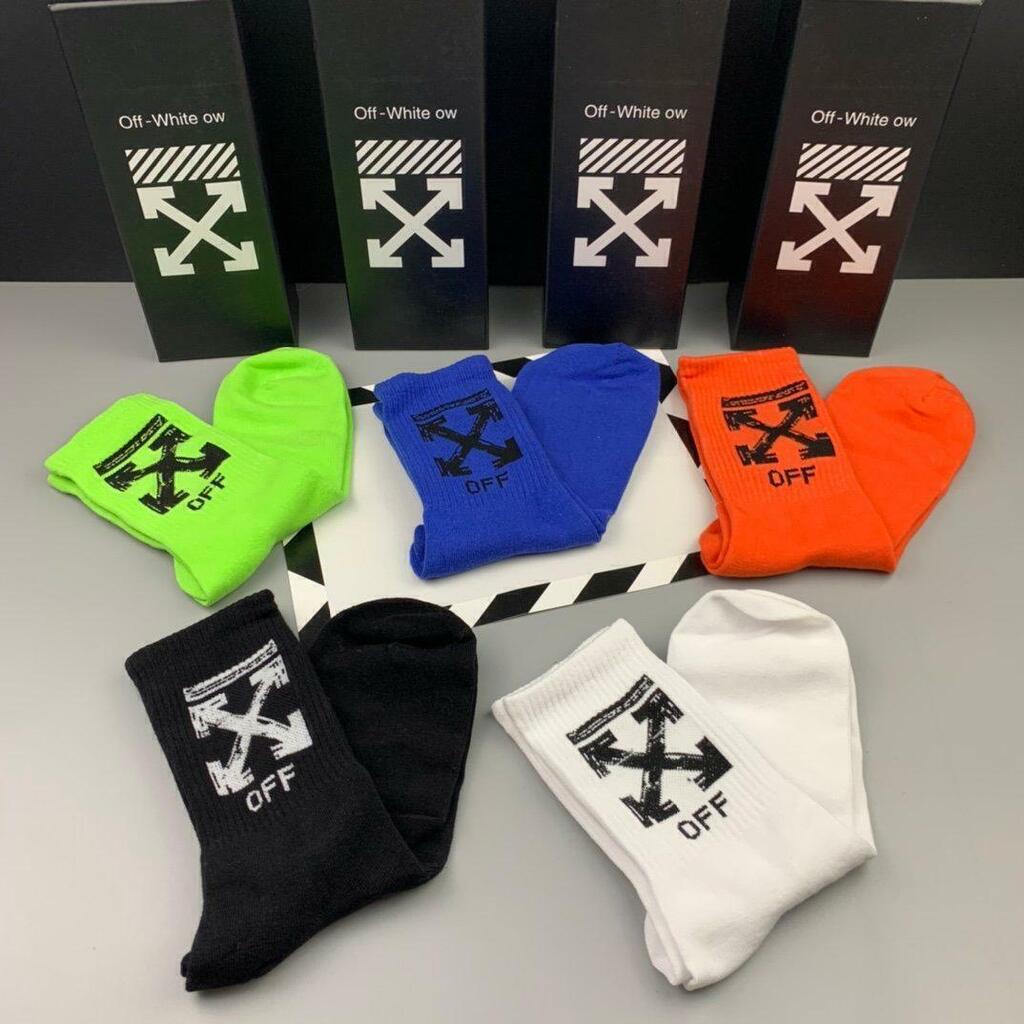 Meias Off-White 5 Pares