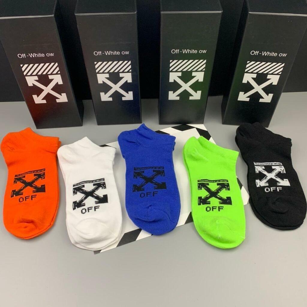Meias Off-White 5 Pares