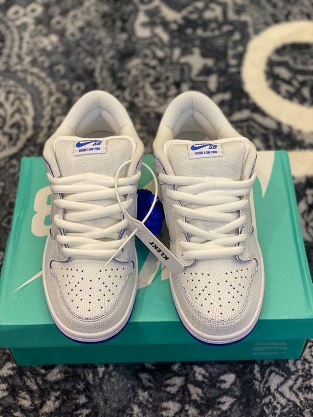 Tênis Nike Dunk SB Low "Premium White Game Royal"