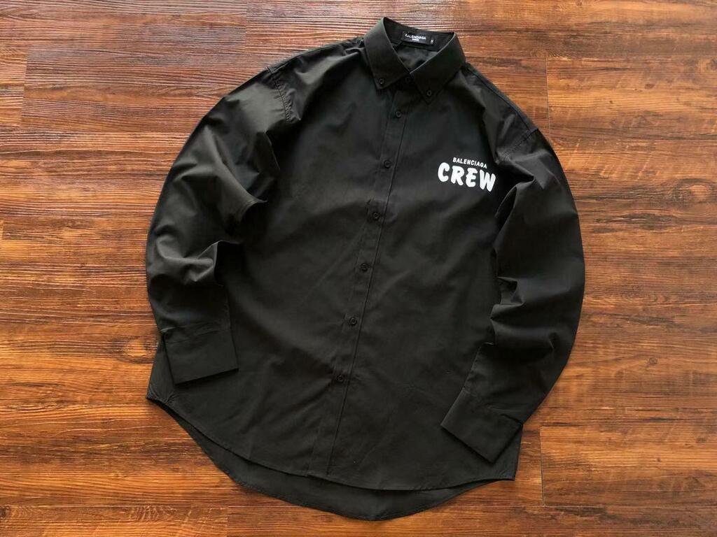 Camisa de Botão Manga Longa Balenciaga Crew