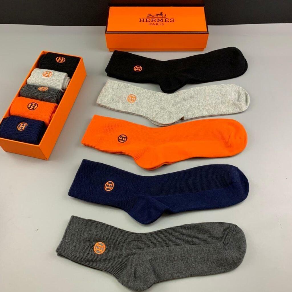 Meia Hermes Paris 5 Pares