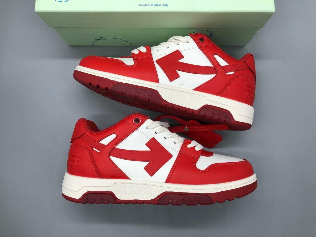 Tênis Off-White Tops Bright Red White
