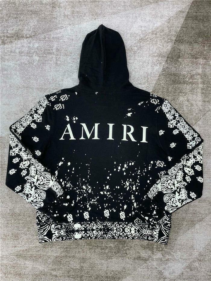 Amiri Bandana B-Ball Hoodie “BlackGrey”