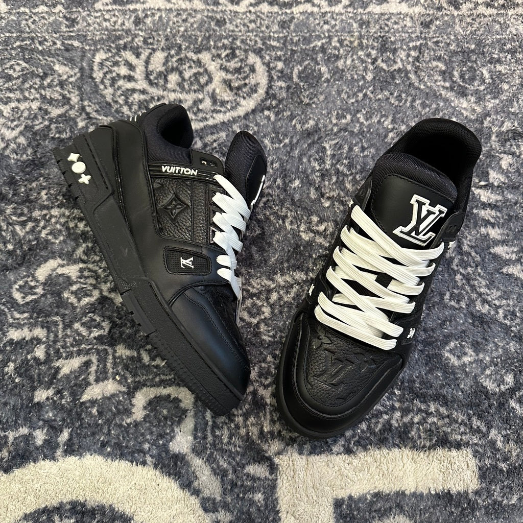 Louis Vuitton Trainer Black Embossed Monogram