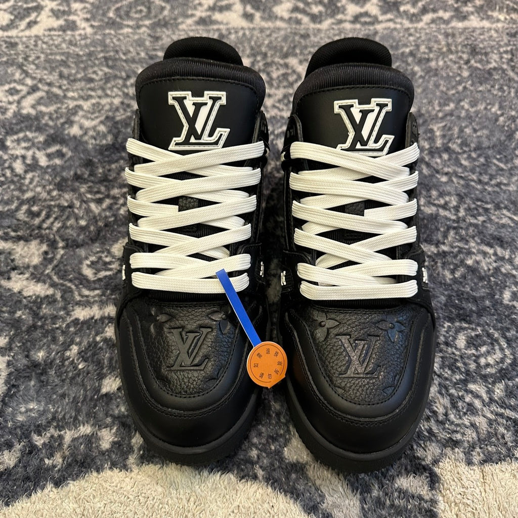 Louis Vuitton Trainer Black Embossed Monogram