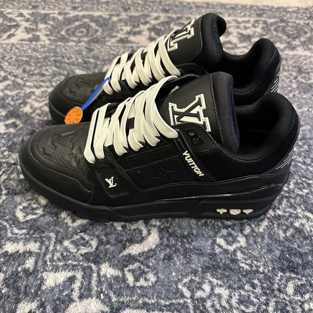 Louis Vuitton Trainer Black Embossed Monogram