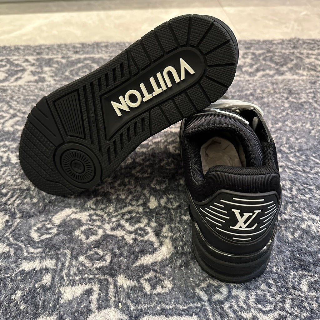 Louis Vuitton Trainer Black Embossed Monogram