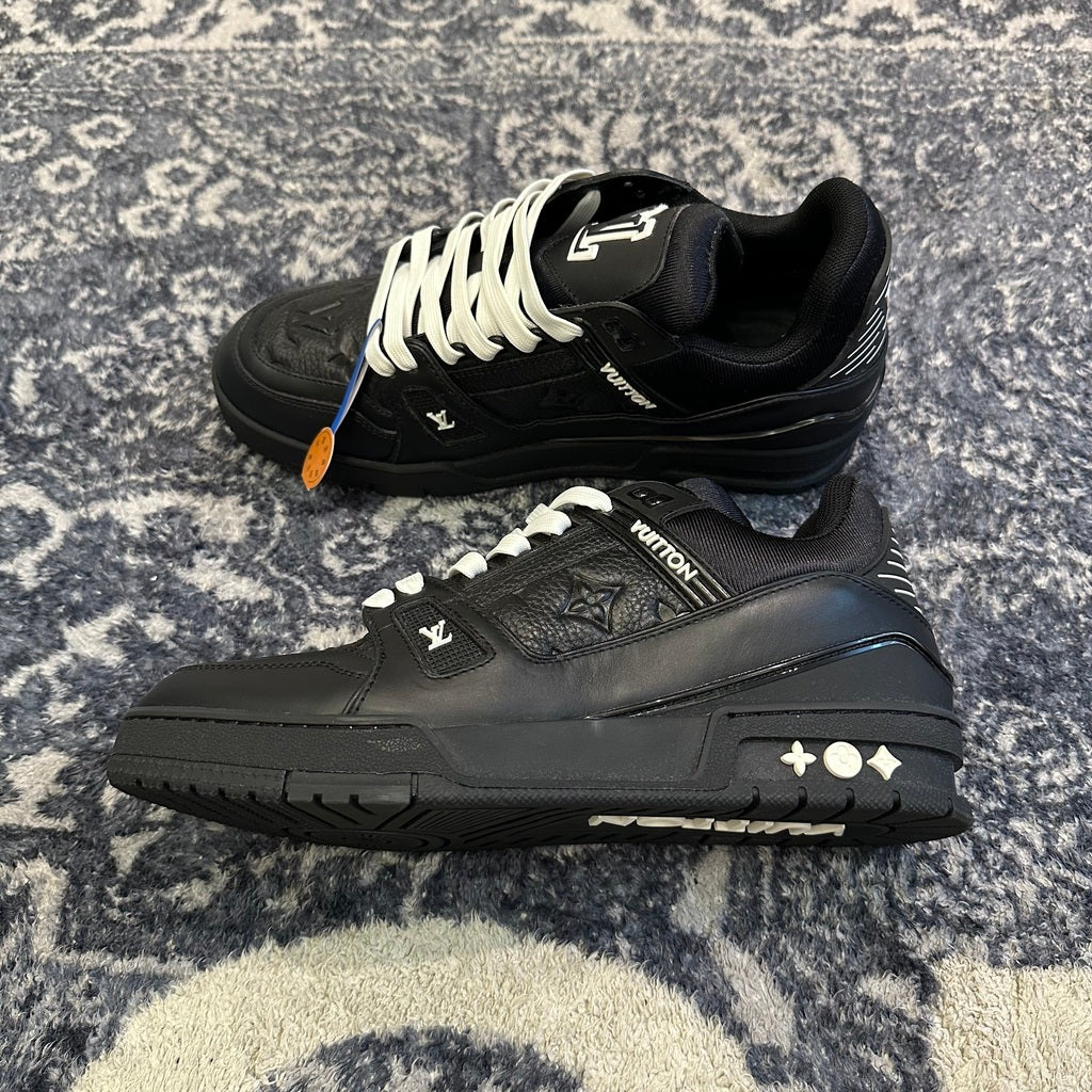 Louis Vuitton Trainer Black Embossed Monogram