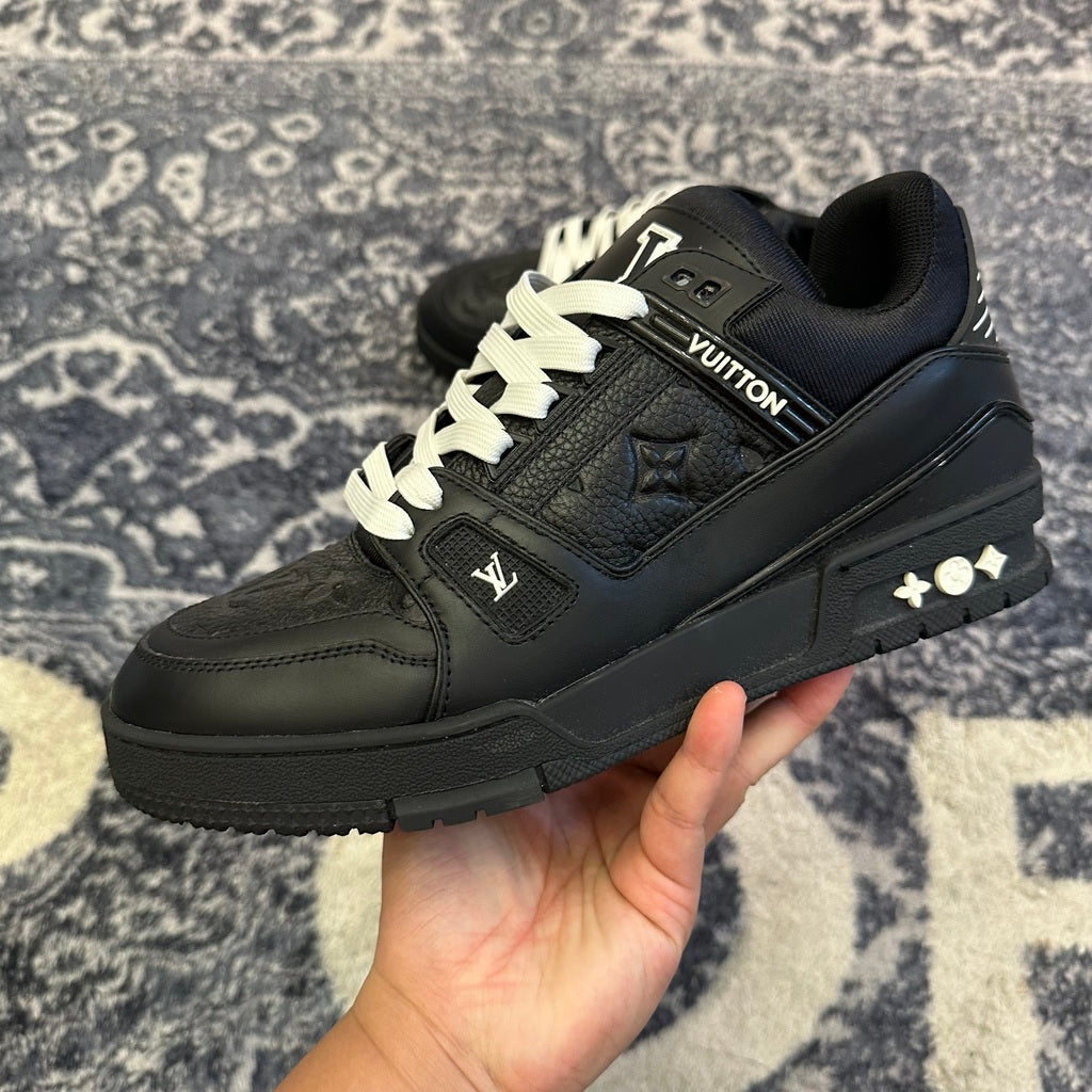 Louis Vuitton Trainer Black Embossed Monogram