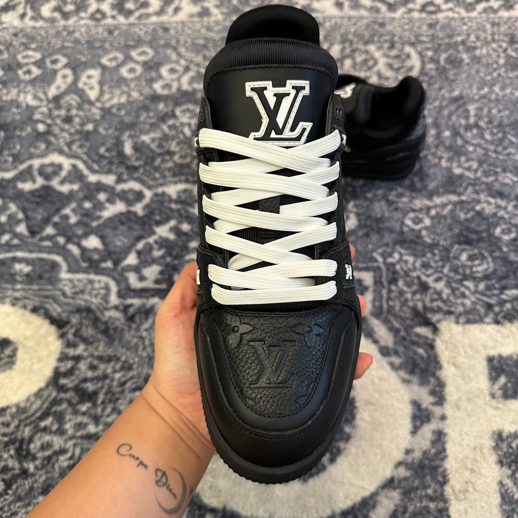 Louis Vuitton Trainer Black Embossed Monogram