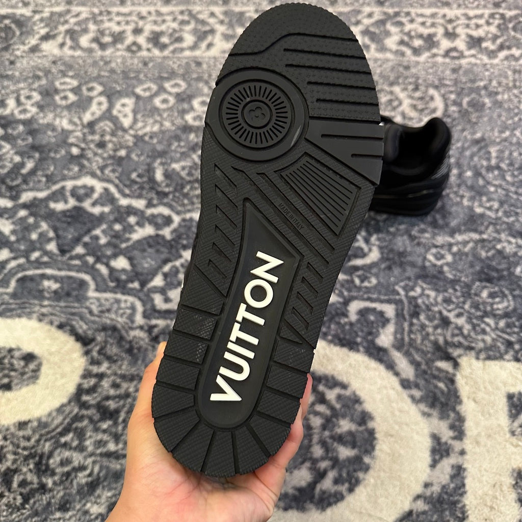 Louis Vuitton Trainer Black Embossed Monogram
