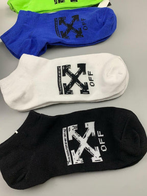 Meias Off-White 5 Pares