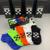 Meias Off-White 5 Pares