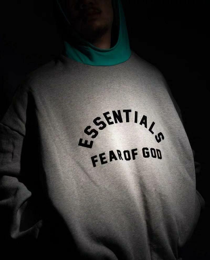 Moletom Fear of God Essentials Hoodie Light Heather Grey Nylon