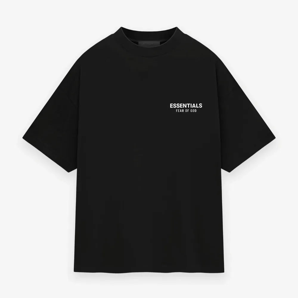 Camiseta Fear of God Essentials Jersey Crewneck Black