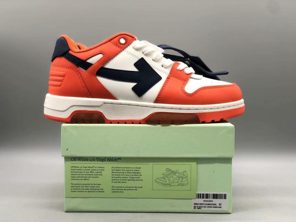 Tênis Off-White White Orange Blue