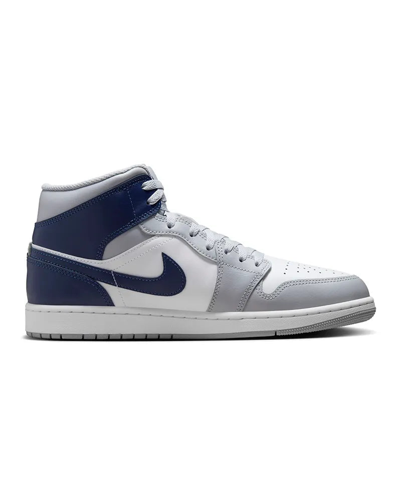 Nike Air Jordan 1 Mid Wolf Grey Midnight Navy