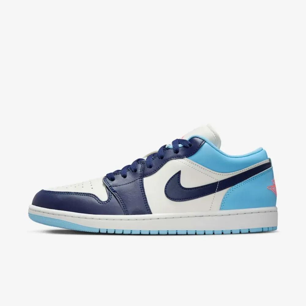 Nike Air Jordan 1 Low Sail Blue Chill Hot Lava Blue Void