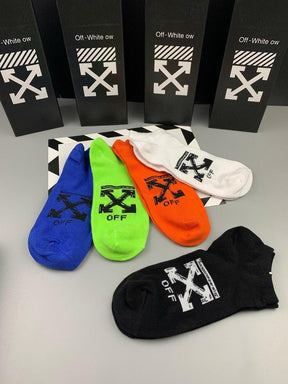 Meias Off-White 5 Pares