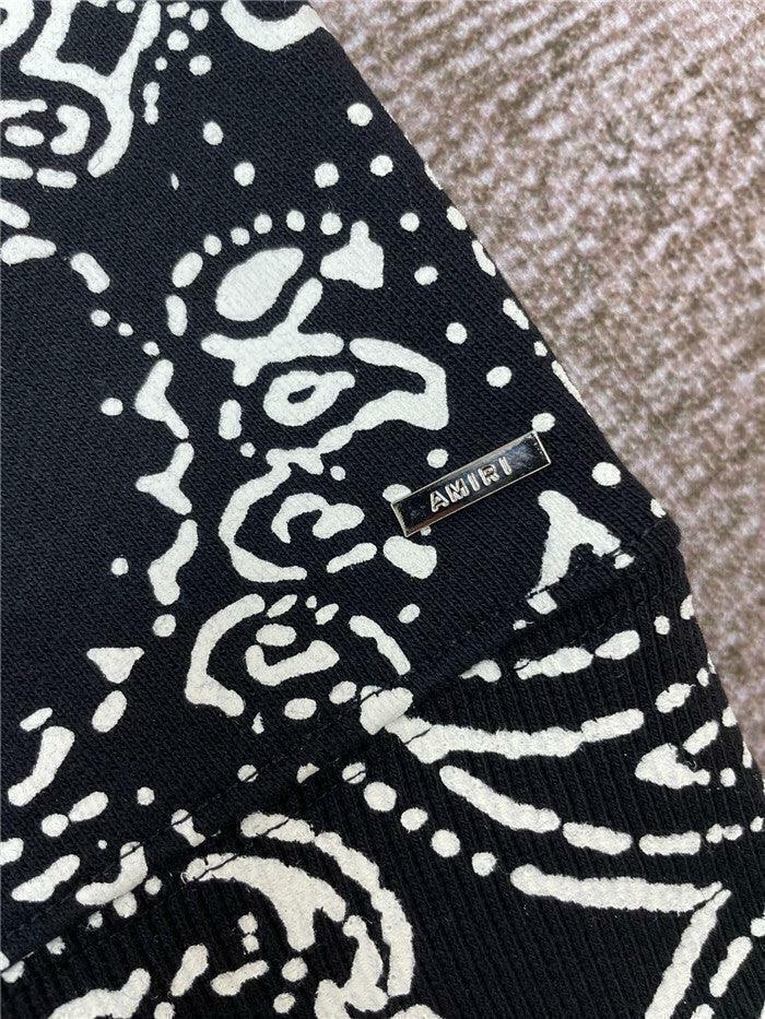 Amiri Bandana B-Ball Hoodie “BlackGrey”