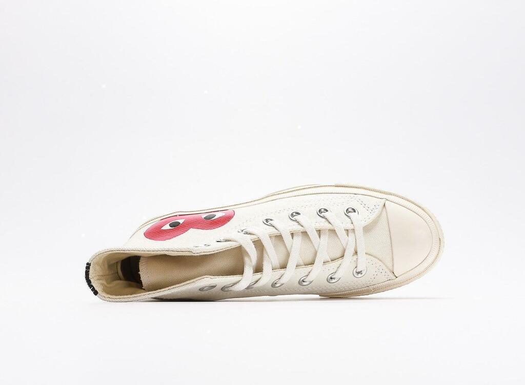 Comme des Garçons PLAY x Converse Chuck 70 White