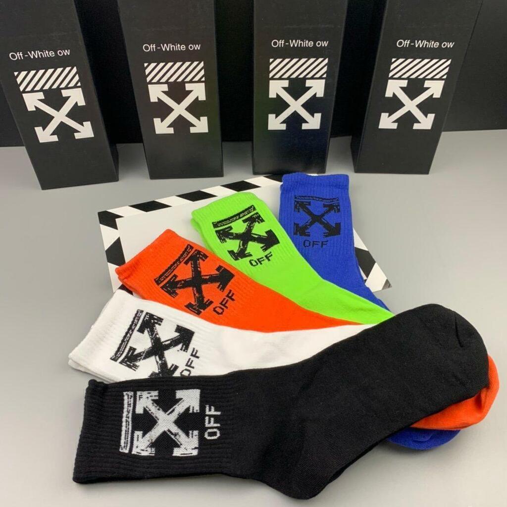 Meias Off-White 5 Pares