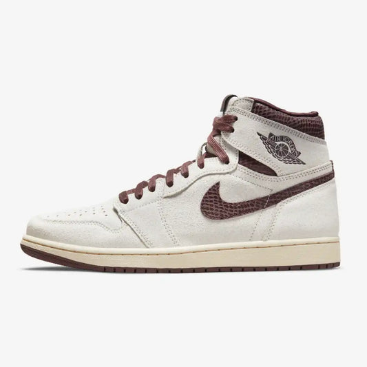 A Ma Maniere x Air Jordan 1 Sail and Burgundy
