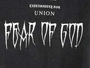 Camiseta Rare Fear Of God Essentials X Union Forth