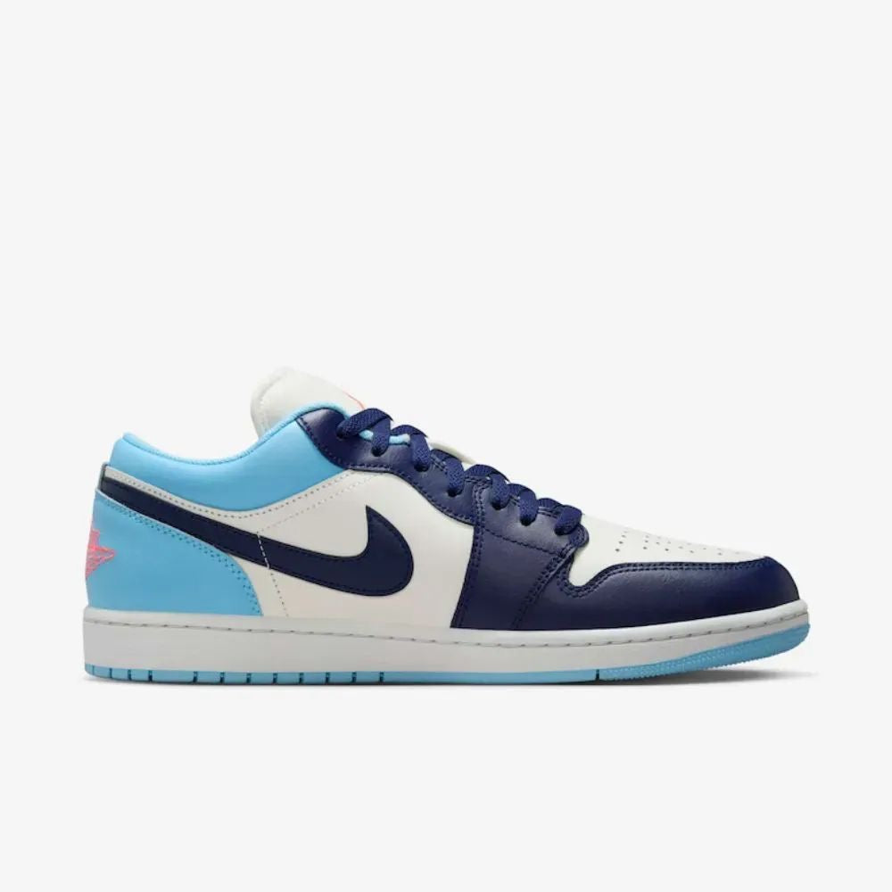 Nike Air Jordan 1 Low Sail Blue Chill Hot Lava Blue Void