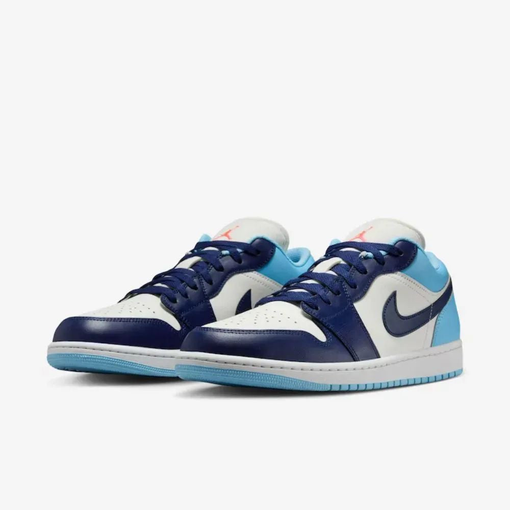 Nike Air Jordan 1 Low Sail Blue Chill Hot Lava Blue Void