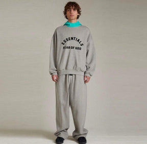 Moletom Fear of God Essentials Hoodie Light Heather Grey Nylon
