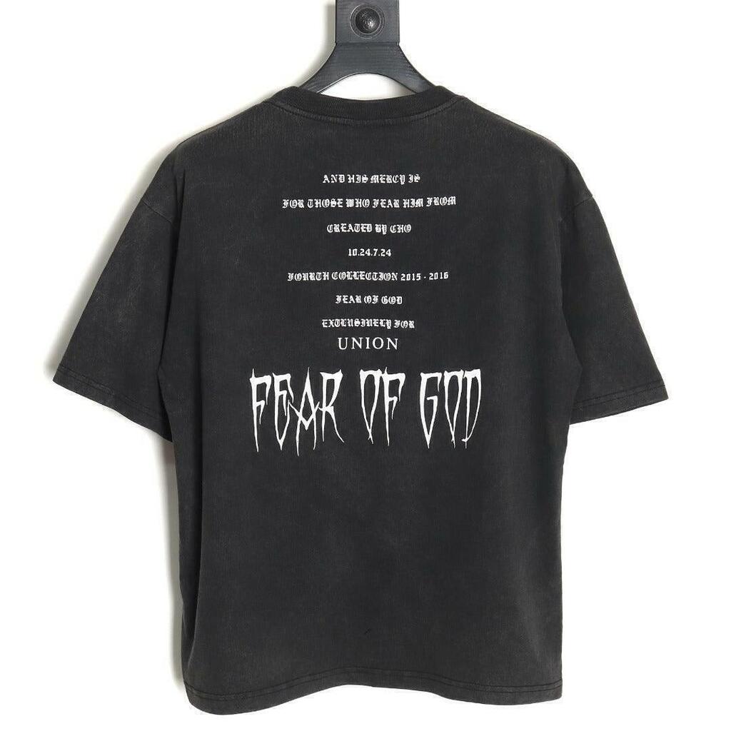 Camiseta Rare Fear Of God Essentials X Union Forth