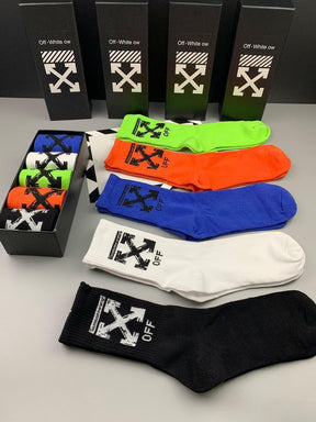 Meias Off-White 5 Pares
