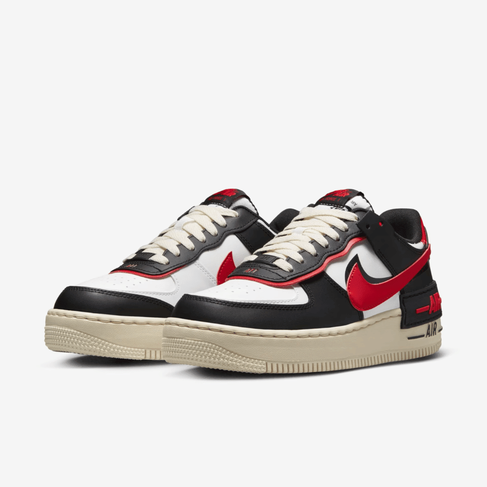 Nike Air Force 1 Shadow Summit White University Red Black