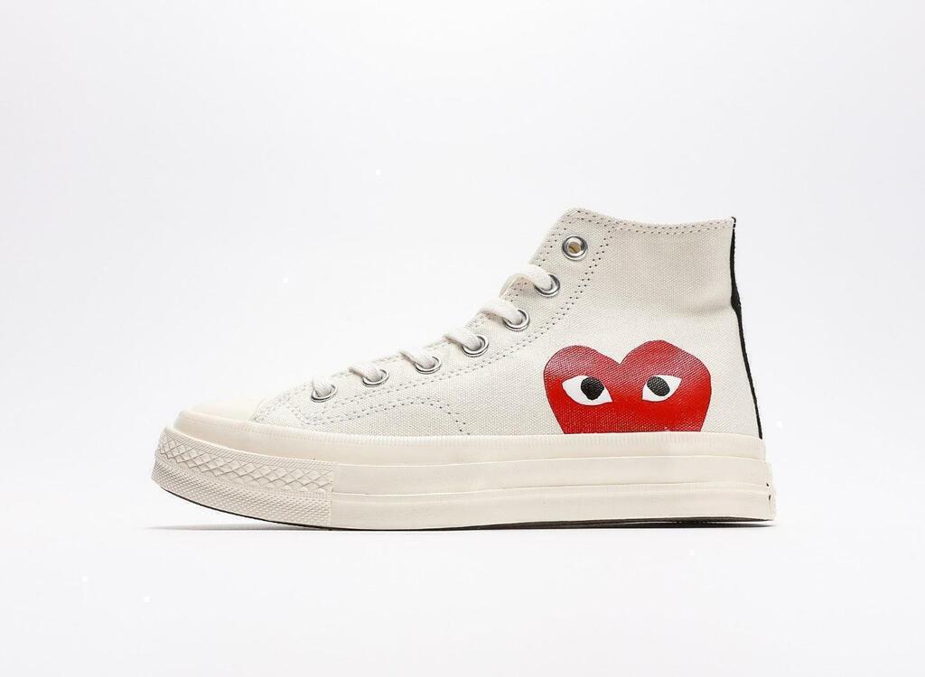 Comme des Garçons PLAY x Converse Chuck 70 White