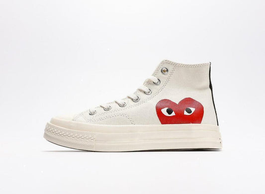 Comme des Garçons PLAY x Converse Chuck 70 White