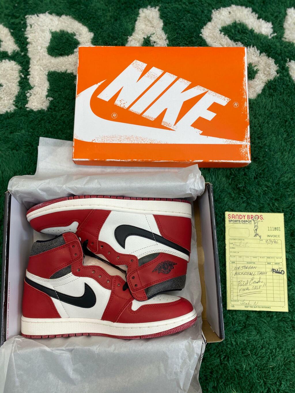 Nike Air Jordan 1 High Chicago Lost And Found