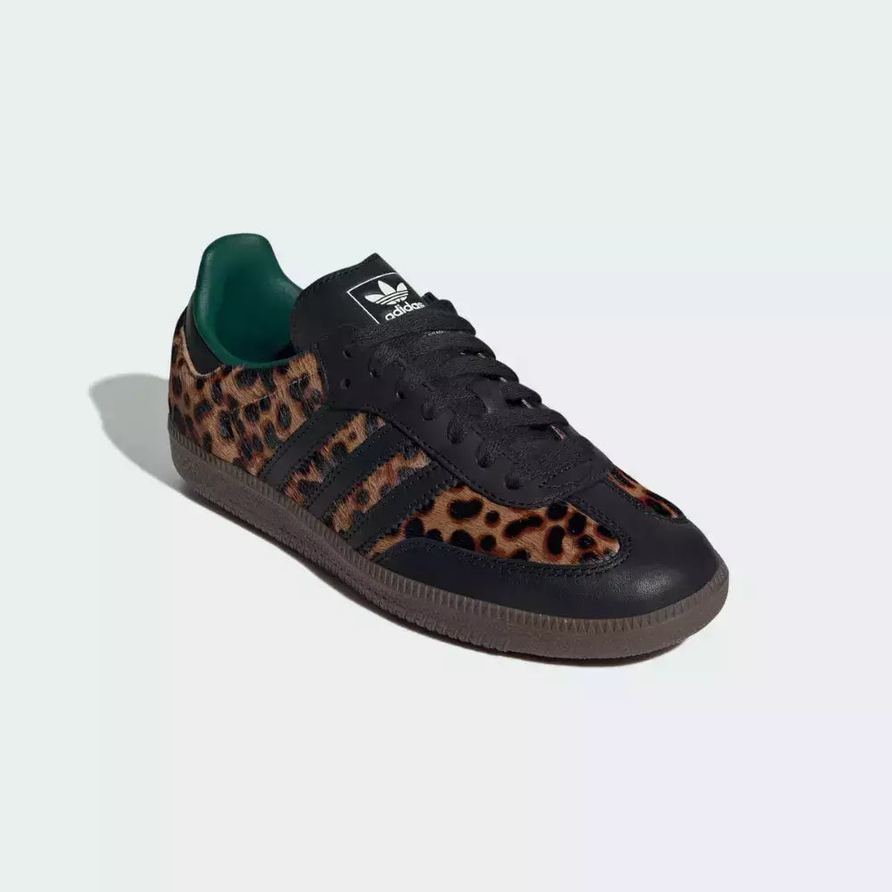 Adidas Samba OG Black Green Leopard