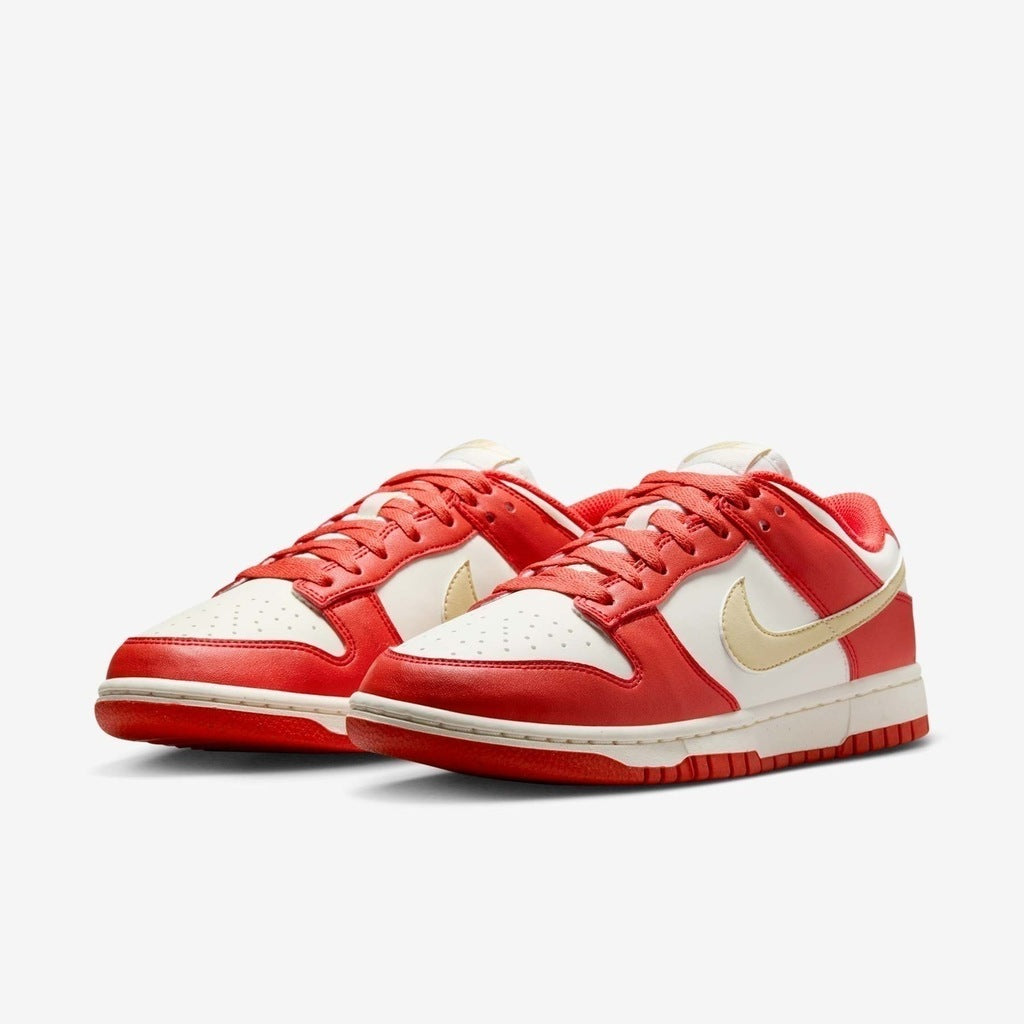 Nike Dunk Low Light Crimson & Team Gold